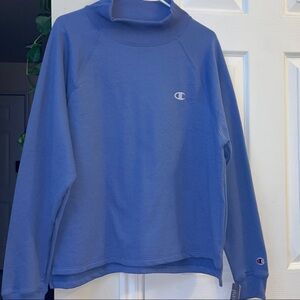 Champion Women's Blue Cowl Neck Sweater